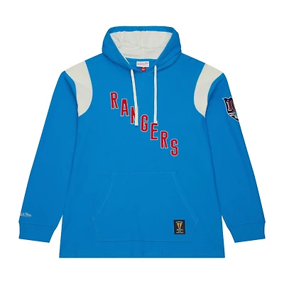 Sweat à capuche thermique léger bleu/blanc Centennial des Rangers de New York pour homme