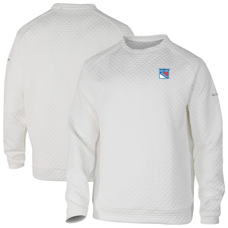 Sweat-shirt ras du cou The Finder blanc des Rangers de New York pour homme Columbia
