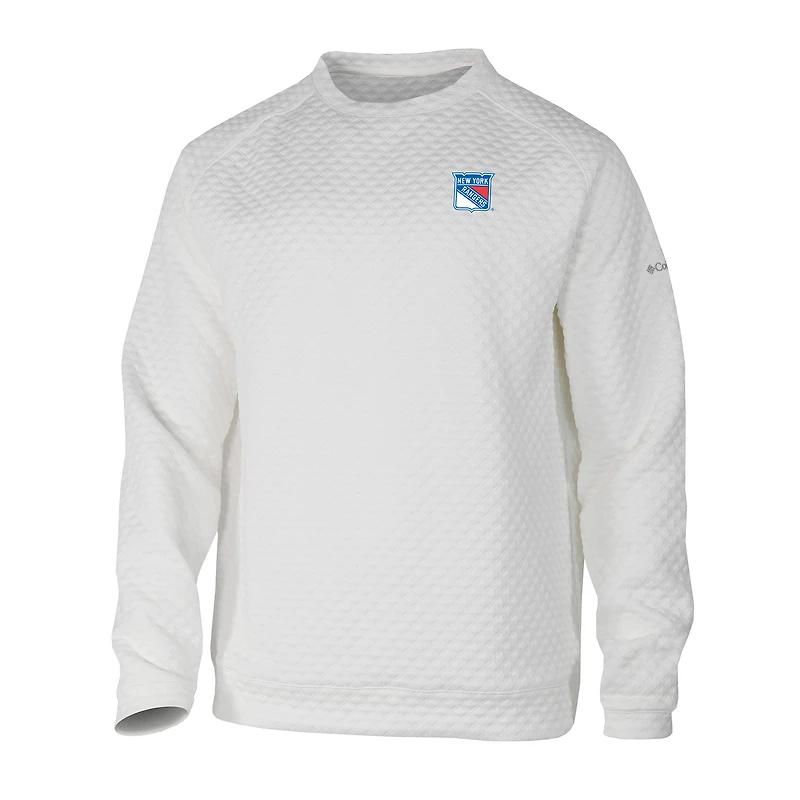Sweat-shirt ras du cou The Finder blanc des Rangers de New York pour homme Columbia