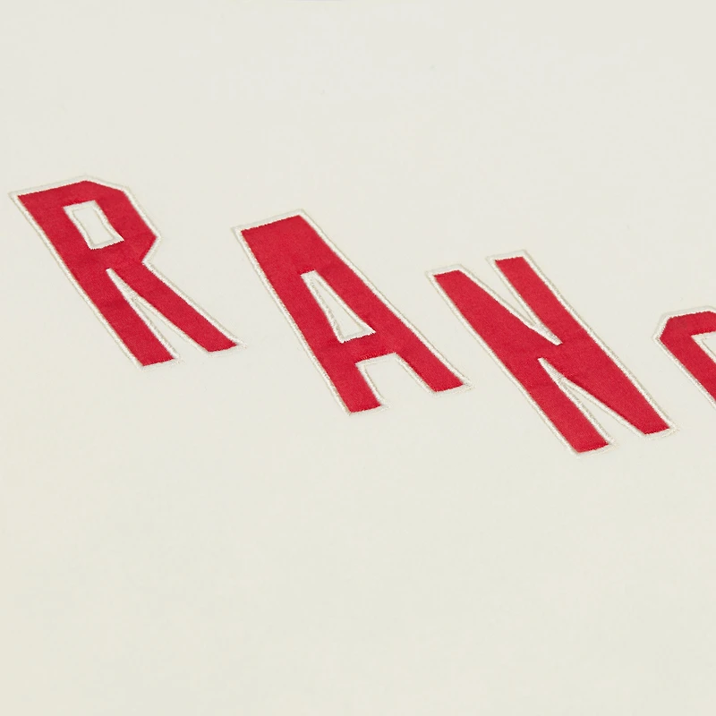 Men's  Cream/Blue New York Rangers Centennial Homecoming Fleece Sweatshirt