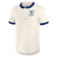 Men's Darius Rucker Collection by Fanatics Cream New York Rangers Fest Henley Raglan T-Shirt