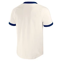 Men's Darius Rucker Collection by Fanatics Cream New York Rangers Fest Henley Raglan T-Shirt