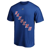 Men's Fanatics Alexis Lafreniere Blue New York Rangers Big & Tall Name Number T-Shirt