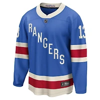 Men's Fanatics Alexis Lafreniere Blue New York Rangers Centennial Breakaway Jersey