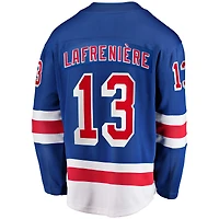 Men's Fanatics Alexis Lafreniere Blue New York Rangers Home Breakaway Jersey