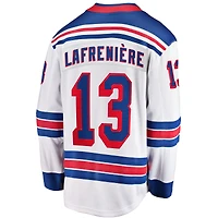 Men's Fanatics Alexis Lafreniere White New York Rangers Away Premier Breakaway Player Jersey
