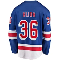 Maillot Breakaway à domicile des Fanatics Anton Blidh New York Rangers bleu pour hommes