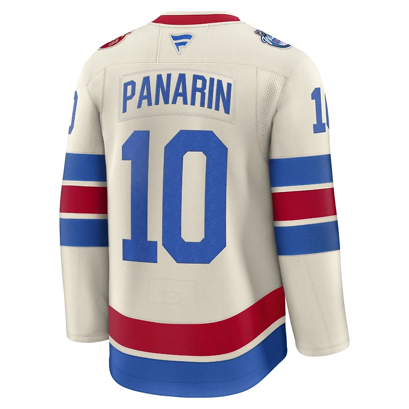 Men's Fanatics Artemi Panarin Beige New York Rangers 2026 NHL Winter Classic Premium Jersey