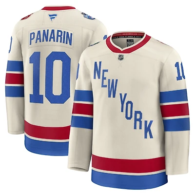 Men's Fanatics Artemi Panarin Beige New York Rangers 2026 NHL Winter Classic Premium Jersey