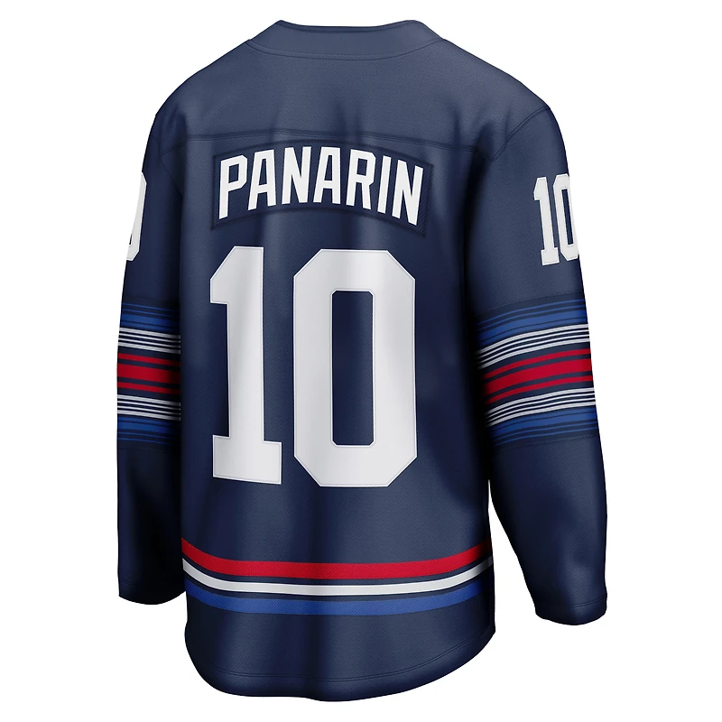Maillot de joueur suppléant Premier Breakaway des Rangers New York Fanatics Artemi Panarin bleu marine pour hommes