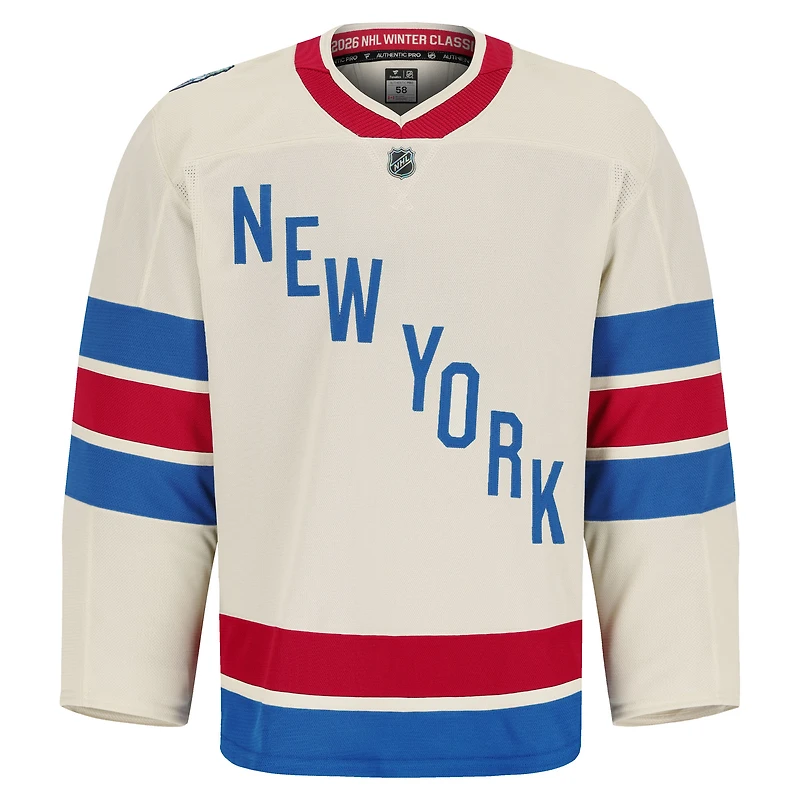 Men's Fanatics  Beige New York Rangers 2026 NHL Winter Classic Authentic Pro Jersey