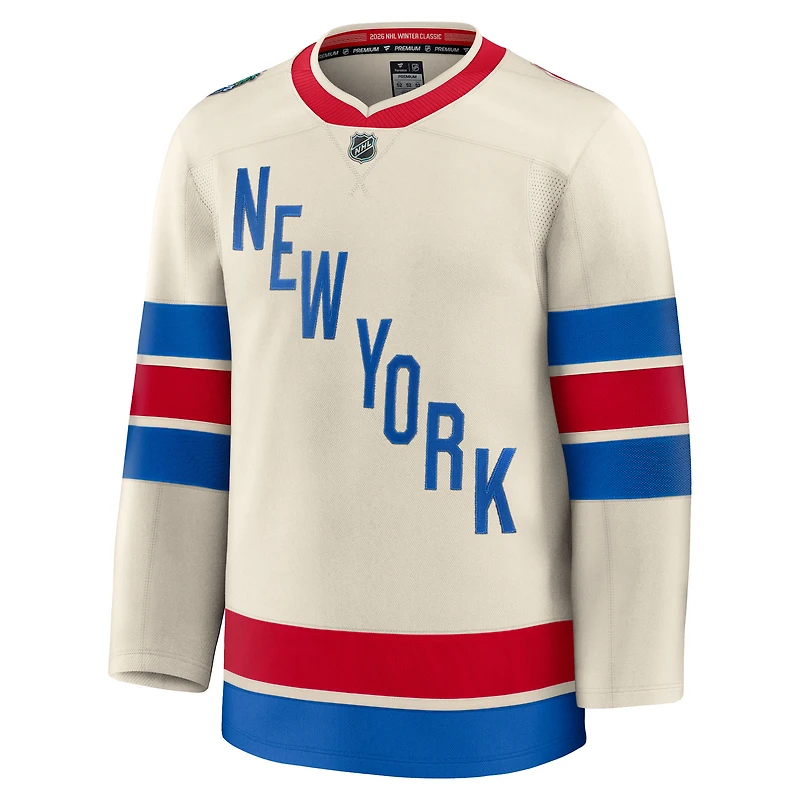 Men's Fanatics  Beige New York Rangers 2026 NHL Winter Classic Premium Jersey