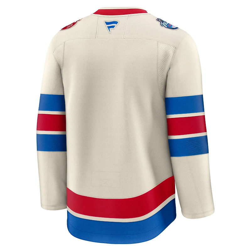 Men's Fanatics Beige New York Rangers 2026 NHL Winter Classic Premium Jersey