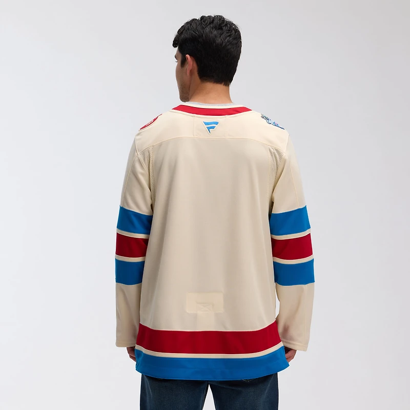 Maillot premium beige Fanatics New York Rangers 2026 NHL Winter Classic pour homme