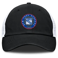 Men's Fanatics  Black/Gray New York Rangers Averie Trucker Adjustable Hat
