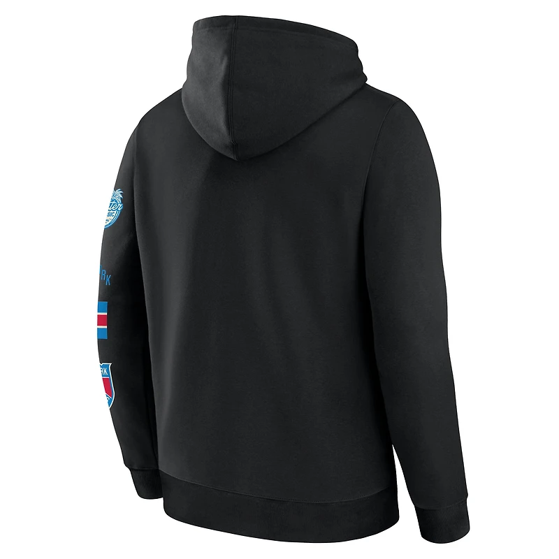 Sweat à capuche Fanatics noir pour homme, New York Rangers, Classique hivernal NHL 2026