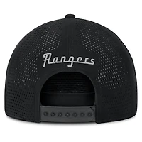 Men's Fanatics Black New York Rangers Front Office Performance A-Frame Adjustable Hat