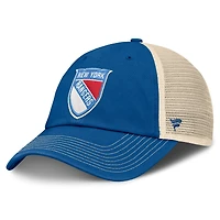Men's Fanatics Blue/Cream New York Rangers 2026 NHL Winter Classic Trucker Adjustable Hat