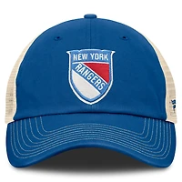 Men's Fanatics Blue/Cream New York Rangers 2026 NHL Winter Classic Trucker Adjustable Hat