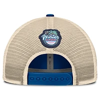 Men's Fanatics Blue/Cream New York Rangers 2026 NHL Winter Classic Trucker Adjustable Hat