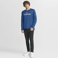 T-shirt à manches longues bleu Fanatics des Rangers de New York Authentic Pro Rink Centennial Tech pour homme