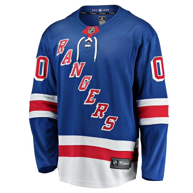 Fanatiques pour hommes de marque New York Rangers Breakaway bleu - maillot personnalisé