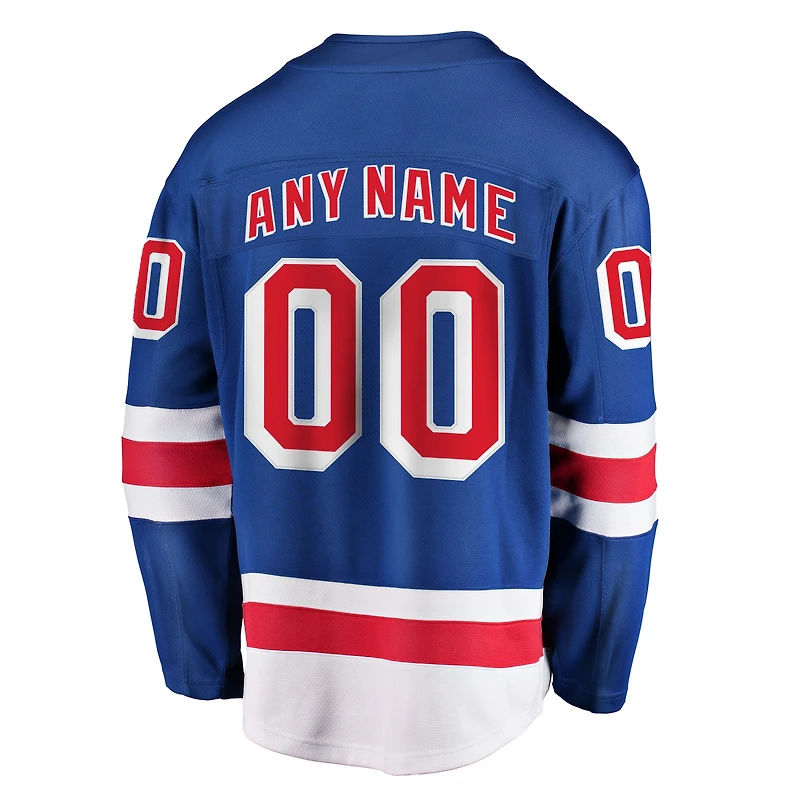 Fanatiques pour hommes de marque New York Rangers Breakaway bleu - maillot personnalisé