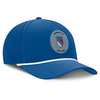 Casquette Fanatics bleue pour homme New York Rangers Centennial Authentic Pro à pincement frontal ajustable