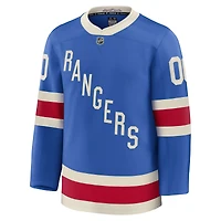Men's Fanatics  Blue New York Rangers Centennial Premium Custom Jersey