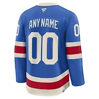 Maillot personnalisé bleu fanatiques pour homme des Rangers de New York Centennial