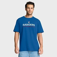 T-shirt bleu fanatiques du centenaire des Rangers de New York pour hommes