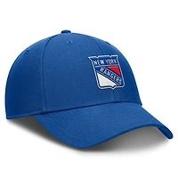 Casquette ajustable Fanatics Blue New York Rangers Core pour homme