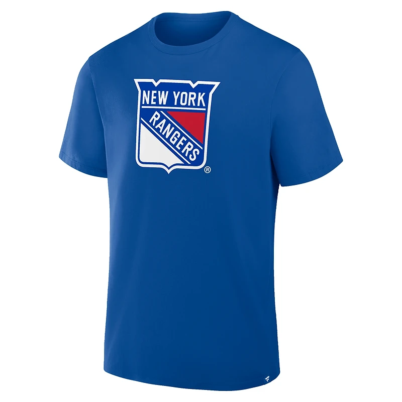 T-shirt fanatique bleu pour homme des New York Rangers Essential Legacy