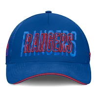 Casquette Fanatics bleue pour homme New York Rangers Fundamental Flex