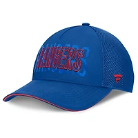 Casquette Fanatics bleue pour homme New York Rangers Fundamental Flex