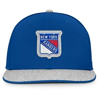 Men's Fanatics Blue New York Rangers Fundamentals Loden Snapback Hat