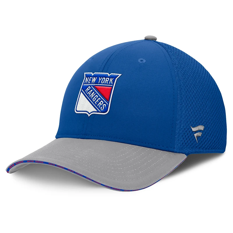 Men's Fanatics Blue New York Rangers Fundamentals Span Flex Hat