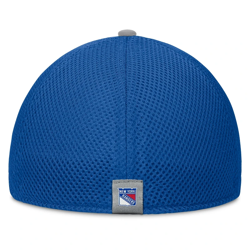 Men's Fanatics Blue New York Rangers Fundamentals Span Flex Hat