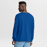 Men's Fanatics Blue New York Rangers Goal Crease Legacy Long Sleeve T-Shirt