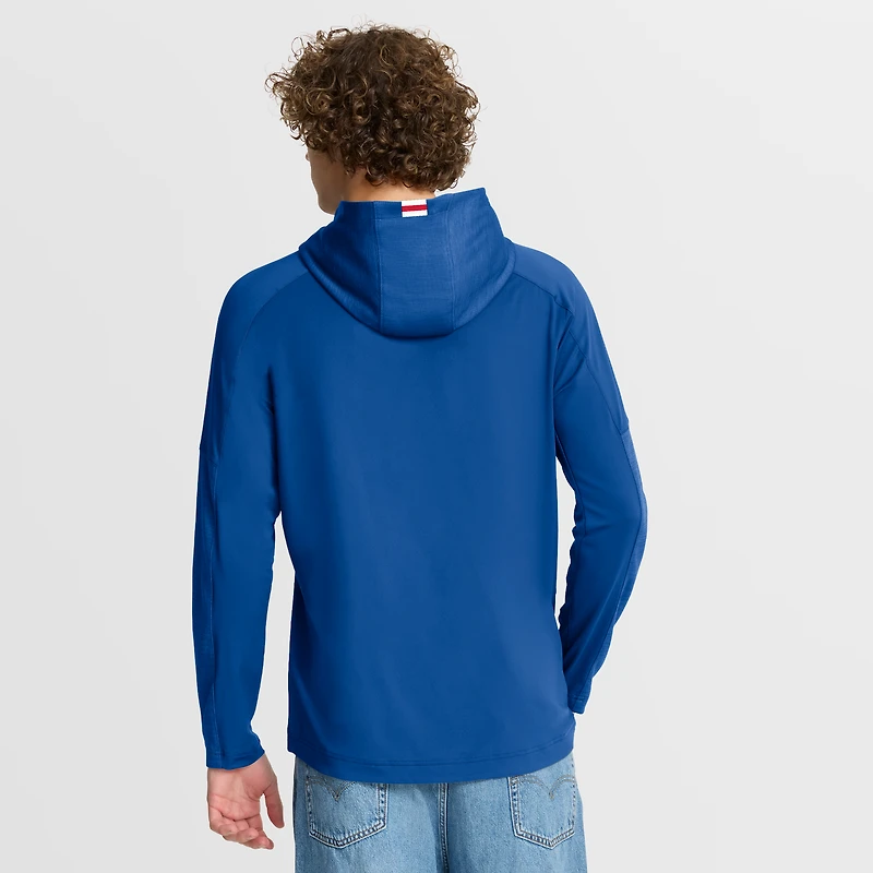 Men's Fanatics Blue New York Rangers Penalty Shot Long Sleeve Hoodie T-Shirt