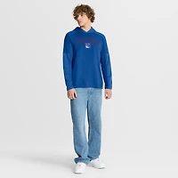Men's Fanatics Blue New York Rangers Penalty Shot Long Sleeve Hoodie T-Shirt
