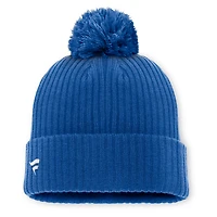 Men's Fanatics Blue New York Rangers Primary Logo Cuffed Knit Hat with Pom