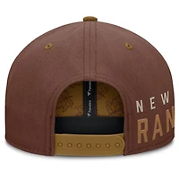 Men's Fanatics Brown New York Rangers Fall Leaves Acreage Snapback Hat