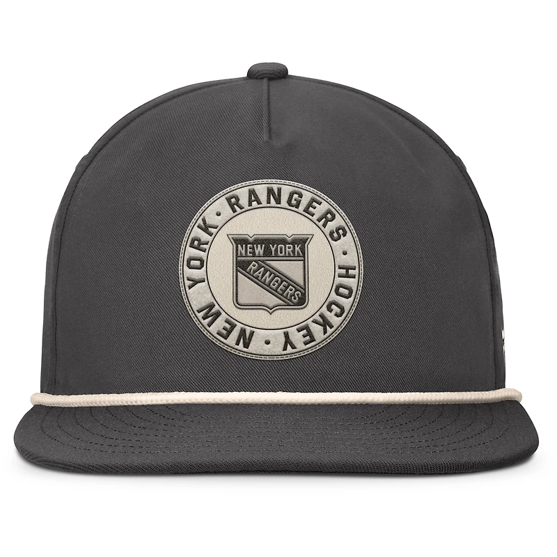 Men's Fanatics Charcoal New York Rangers Closer Adjustable Hat