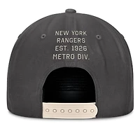 Men's Fanatics Charcoal New York Rangers Closer Adjustable Hat