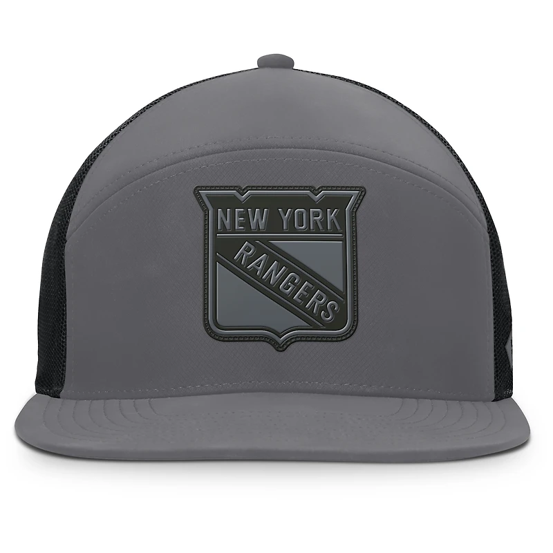 Casquette ajustable Fairweather pour hommes Fanatics Anthracite New York Rangers