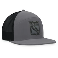 Casquette ajustable Fairweather pour hommes Fanatics Anthracite New York Rangers