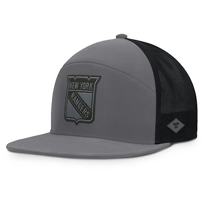 Men's Fanatics Charcoal New York Rangers Fairweather Adjustable Hat