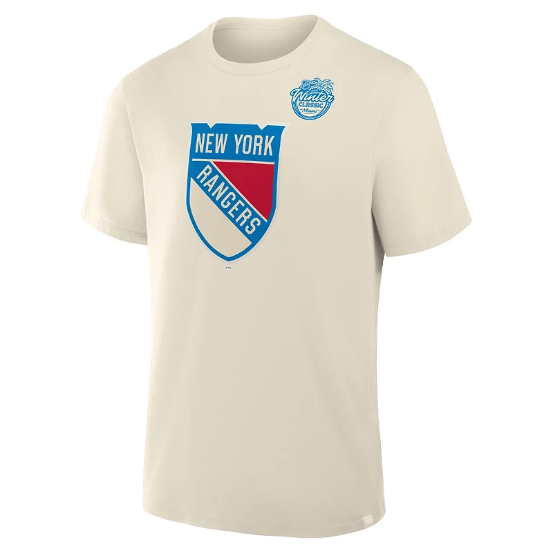 T-shirt Fanatics Cream pour homme, New York Rangers