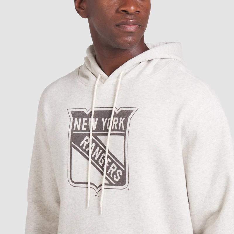 Sweat à capuche enfiler Fanatics Cream New York Rangers fabriqué au Canada pour hommes